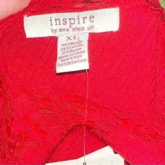 Y2K Sweatshirt Beaded Red NWT Long Sleeve - Picture 8 of 8